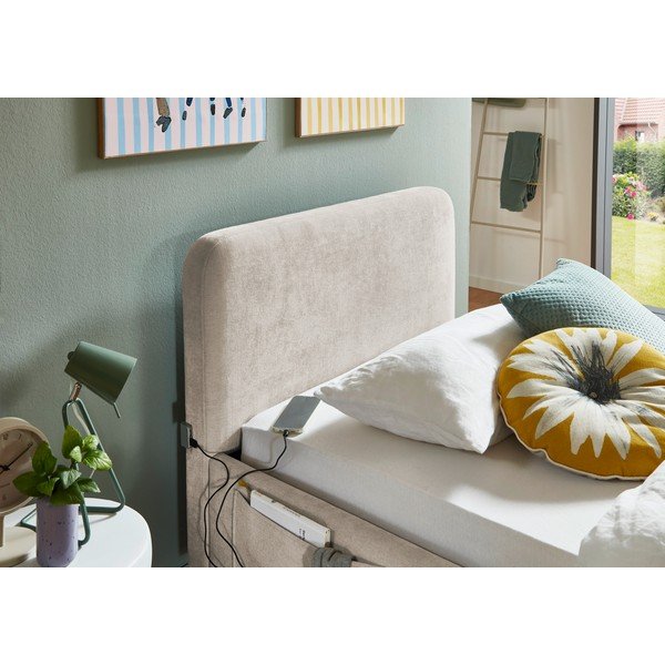 Beżowe łóżko dziecięce bez stelaża 90x200 cm Cosy – Meise Möbel-image-2