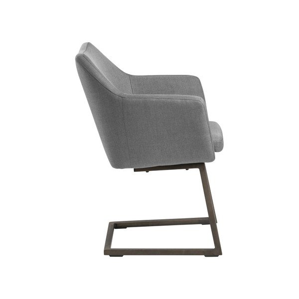 Jasnoszary fotel na biegunach Actona Nora Swing-image-1