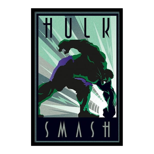 Plakat Hulk Smash, 35x30 cm