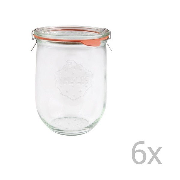 Zestaw 6 słoików Weck Tulpe, 1062 ml