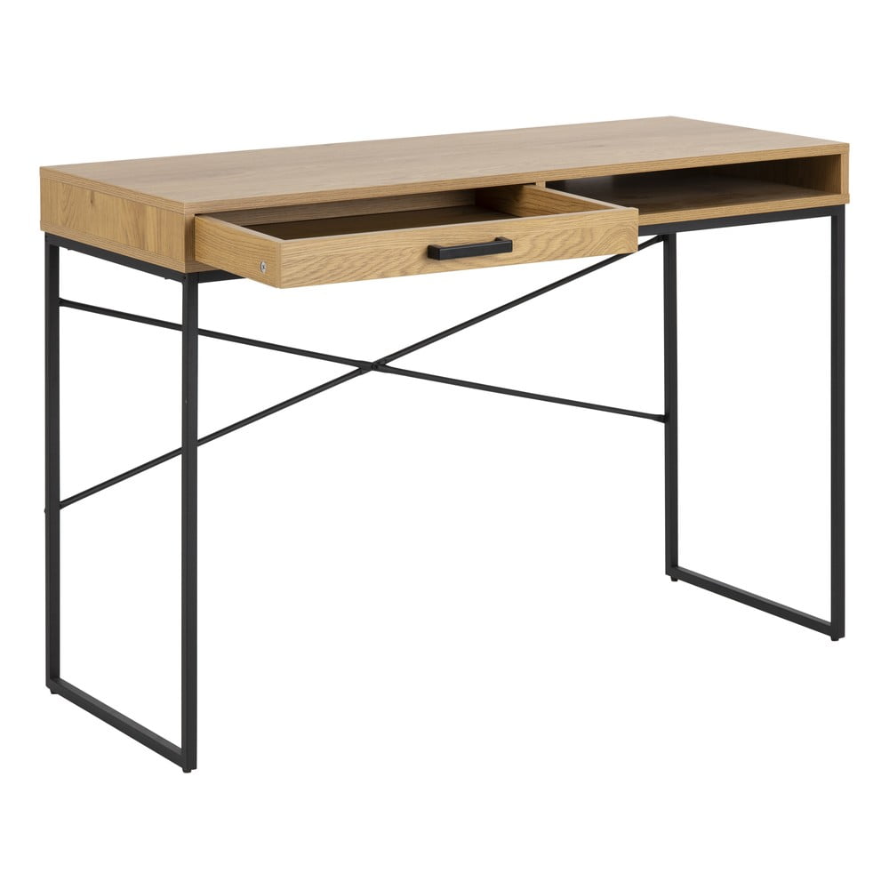 Biurko w dekorze dzikiego dębu Actona, 110x45 cm (zdjęcie 8)