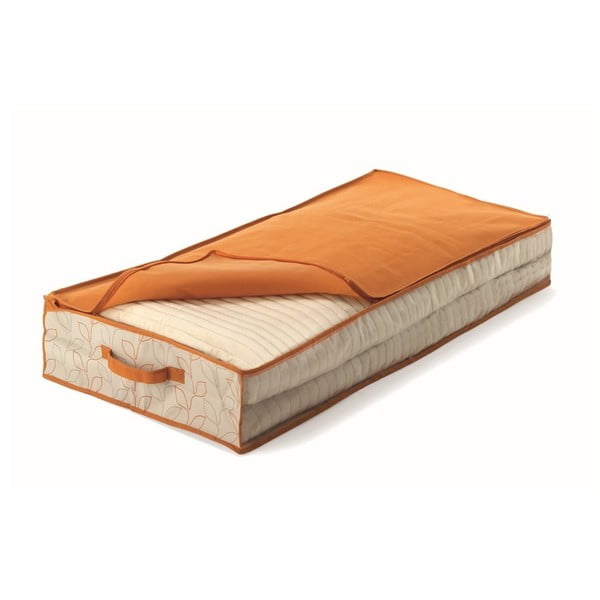 Pomarańczowe pudełko pod łóżko Cosatto Bloom, szer. 50 cm
