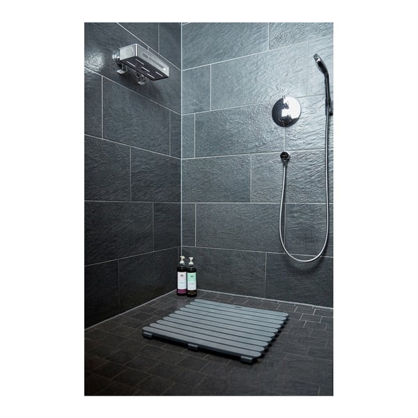 Ciemnoszara wycieraczka odpowiednia na zewnątrz Wenko, 55x55 cm-image-2