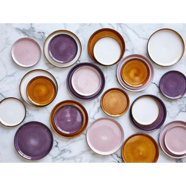 Czarny/fioletowy kamionkowy talerz ø 27 cm Gastro Black/Purple – Bitz-image-1