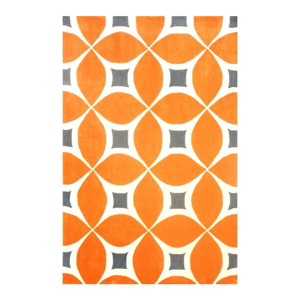 Dywan tuftowany ręcznie nuLOOM Deep Orange, 152x244 cm