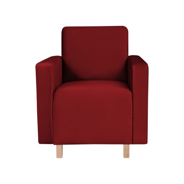 Czerwony fotel Kooko Home Massimo-image-1