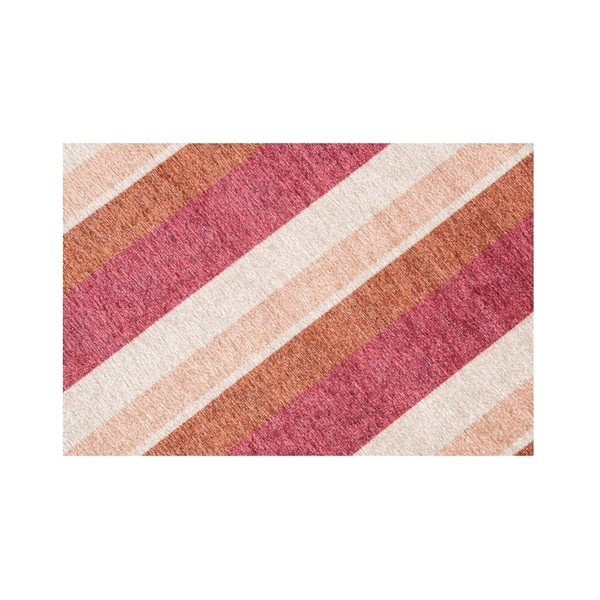 Pomarańczowoczerwony dywan Floorita City Loft Stripes, 80x130 cm-image-3