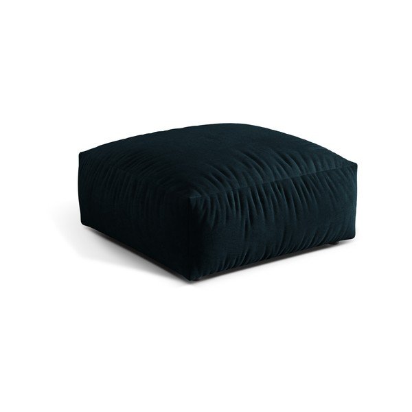 Ciemnoniebieski aksamitny podnóżek modułowy Martina – Micadoni -image-1