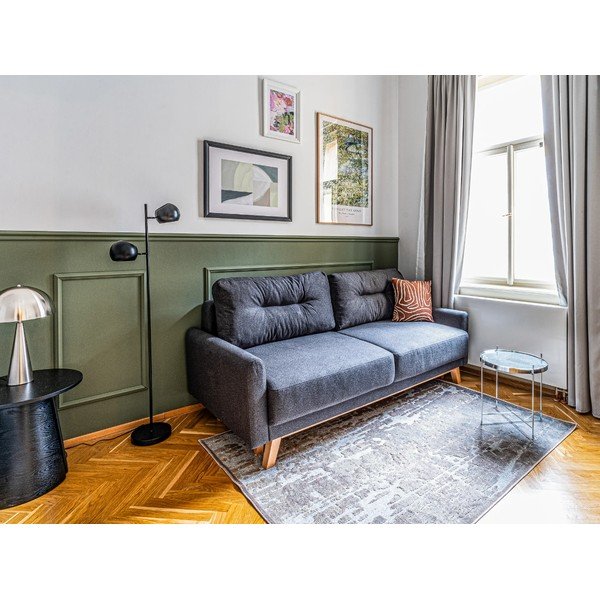 Ciemnoszara sofa rozkładana Bonami Selection Pop-image-1