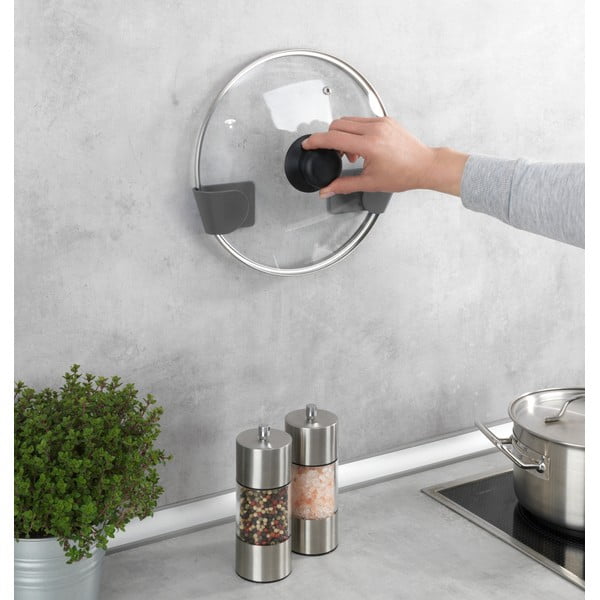 Samoprzylepne uchwyty z tworzywa sztucznego do pokrywek zestaw 8 szt. – Wenko-image-1