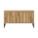 Szafka pod TV w dekorze dębu w naturalnym kolorze 100x56x44 cm Gravure – WOOOD