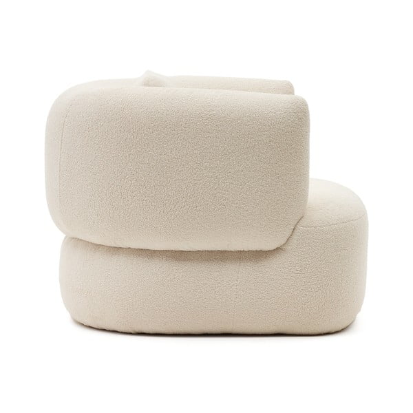 Kremowy fotel z materiału bouclé Martina – Kave Home-image-3