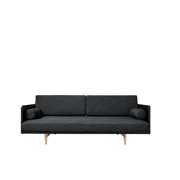 Sofa rozkładana Karup Deva Black/Raw Oak/Dark Grey-image-3