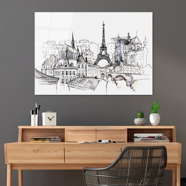 Szklany obraz 70x100 cm Paris – Wallity-image-1