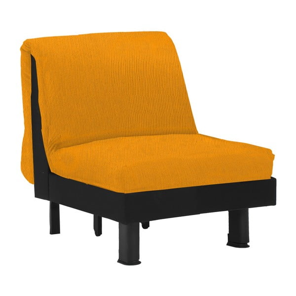 Żółty fotel rozkładany 13Casa Lillo