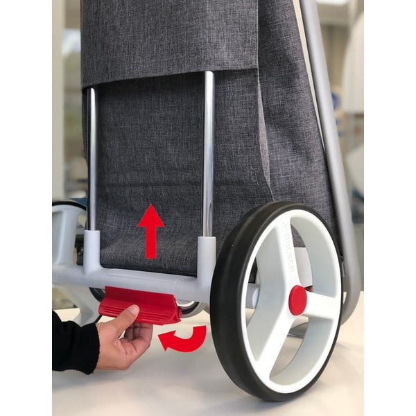 Torba na zakupy na kółkach 53 l Com Tweed Polar Black Tube – Rolser-image-1