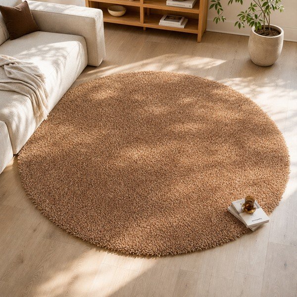 Brązowy dywan Universal Aqua Liso, ø 100 cm-image-4