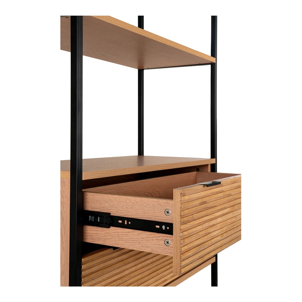 Regał w dekorze jesionu w naturalnym kolorze 84,5x200 cm Minato – House Nordic (zdjęcie 5)