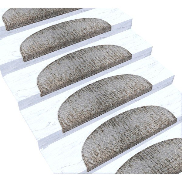 Beżowe dywaniki na schody zestaw 16 szt. 20x65 cm Horizon – Vitaus-image-1