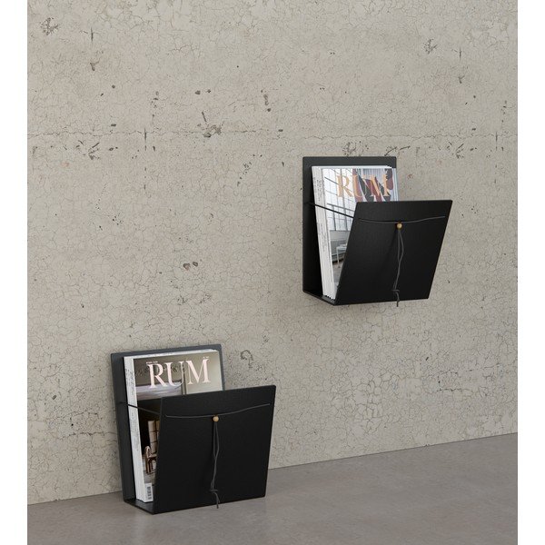 Gazetnik metalowy/ze skóry ekologicznej Bull M – LIND DNA-image-1