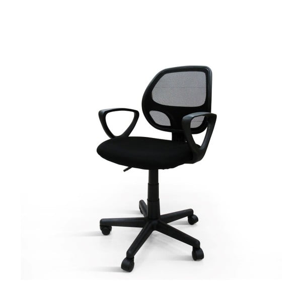 Czarne krzesło biurowe Lila