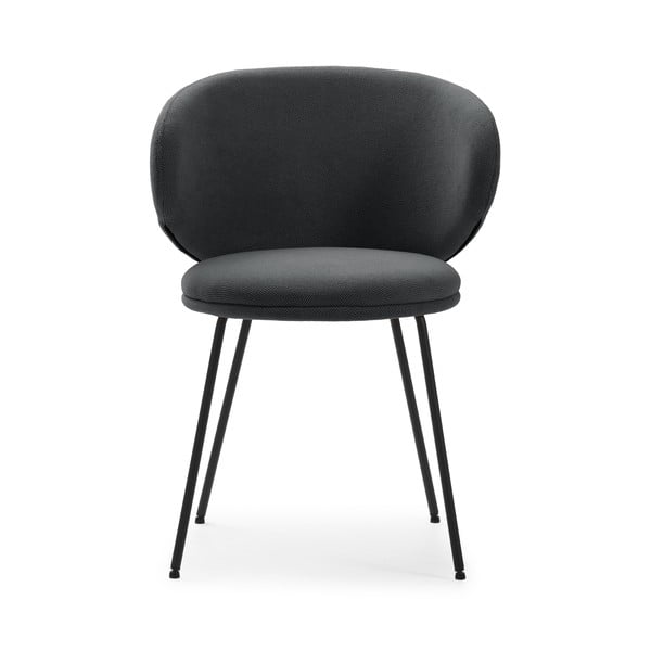 Ciemnoszare tapicerowane fotele jadalniane zestaw 2 szt. Rush – Marckeric-image-2