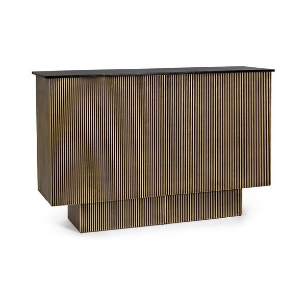 Wyspa kuchenna z blatem z drewna mango 40x160 cm Virat – Bizzotto