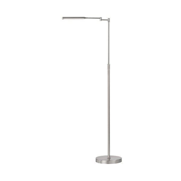 Lampa stojąca LED w kolorze srebra z metalowym kloszem (wysokość 130 cm) Nami – Fischer & Honsel
