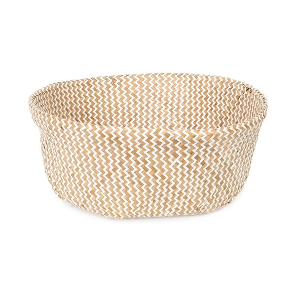 Jasny koszyk z trawy morskiej Compactor Zic Zac, ⌀ 45 cm-image-2