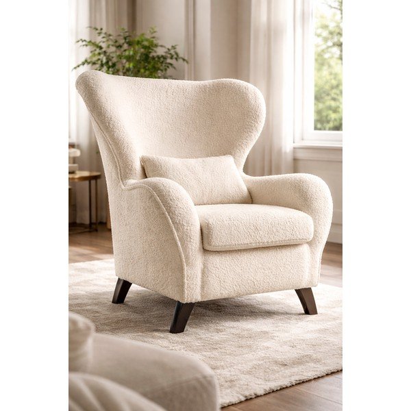 Beżowy fotel uszak Miuform Miuf-image-1