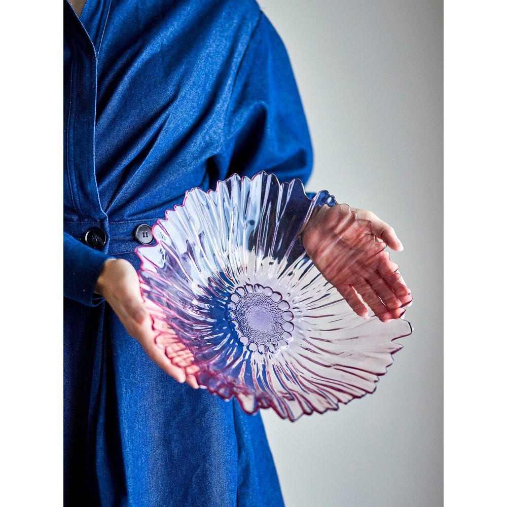 Jasnoróżowa szklana misa ø 31 cm Mariko – Bloomingville (zdjęcie 3)