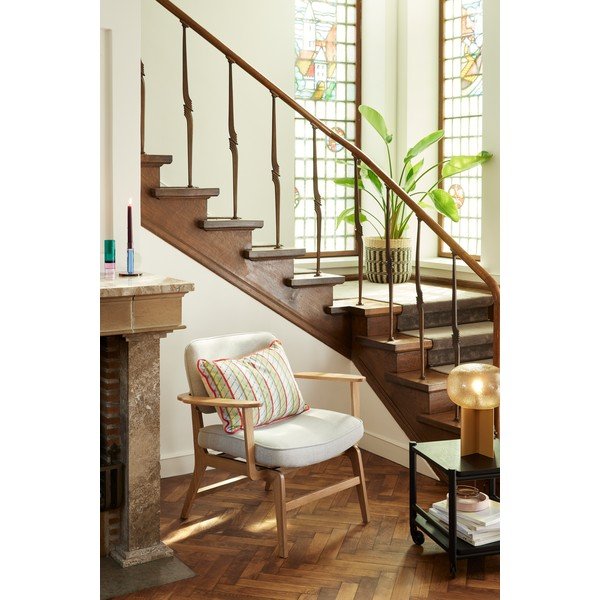 Pomarańczowa lampa stołowa ze szklanym kloszem (wysokość 36 cm) Podium – Hübsch-image-3