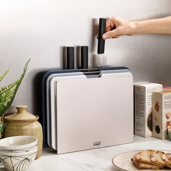 Zestaw 3 desek do krojenia i noży w stojaku Joseph Joseph Nest Plus-image-4