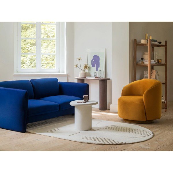Niebieska aksamitna sofa 168 cm Georgia – Micadoni -image-1