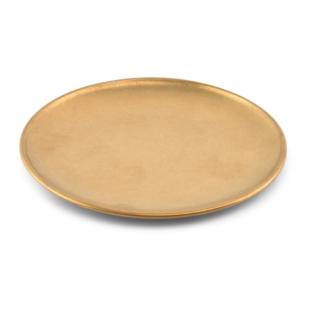 Metalowy talerz deserowy w kolorze złota ø 17 cm Serve – BonBistro (zdjęcie 4)