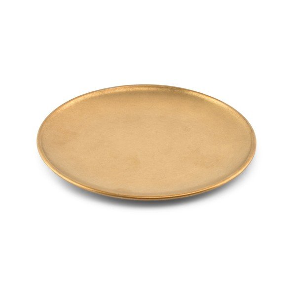 Metalowy talerz deserowy w kolorze złota ø 17 cm Serve – BonBistro-image-3