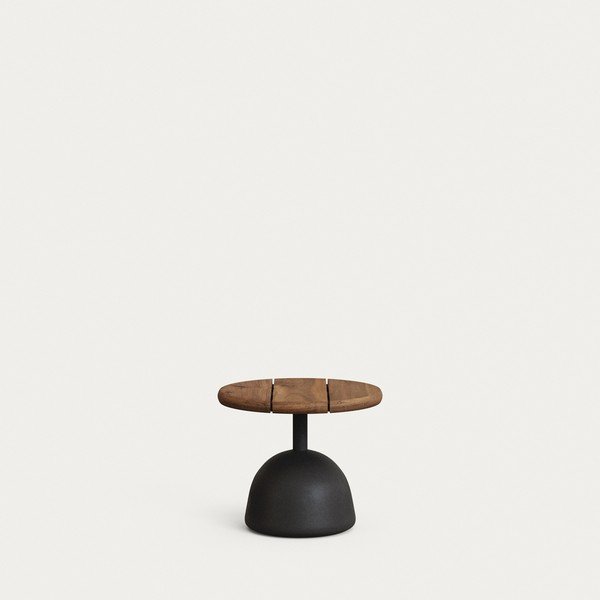 Okrągły stolik ogrodowy z blatem z drewna akacjowego ø 43 cm Saura – Kave Home-image-1