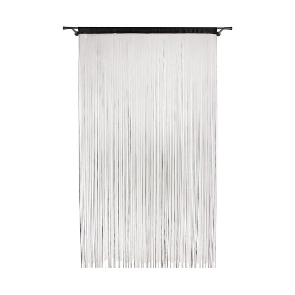Czarna zasłona na drzwi 100x200 cm String – Mendola Fabrics