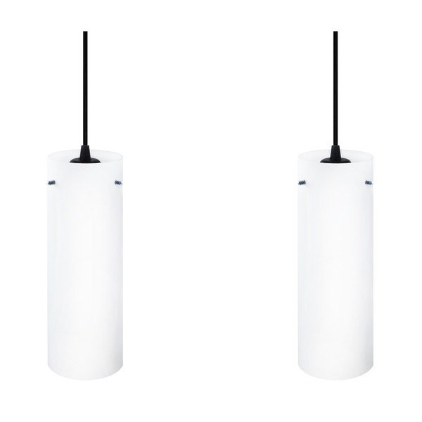 Podwójna lampa Paipu Elementary, mleczna matowa/czarna/czarna /czarna -image-2
