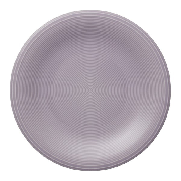 Fioletowy porcelanowy talerz na sałatkę Like by Villeroy & Boch Group, 21,5 cm