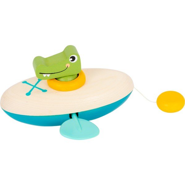 Dziecięca drewniana zabawka do wody Legler Crocodile-image-2