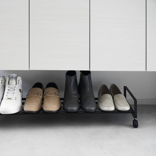 Czarny metalowy regał na buty 83,5x14,5x27,5 cm Tower – YAMAZAKI-image-3