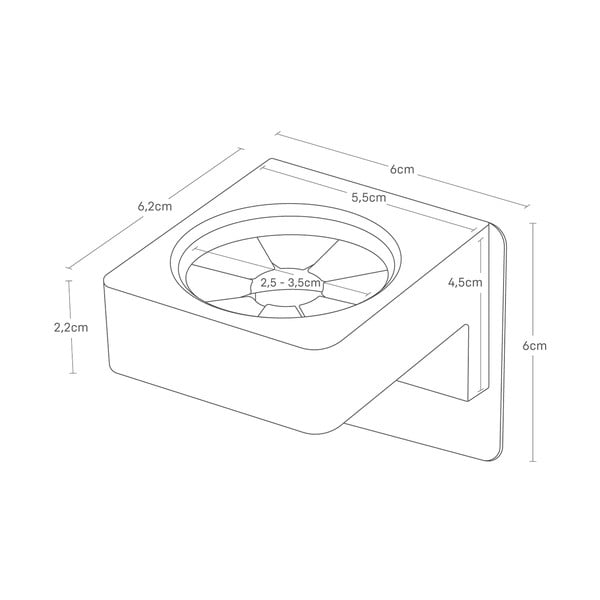 Biały plastikowy uchwyt wielofunkcyjny Film Hook – YAMAZAKI-image-2