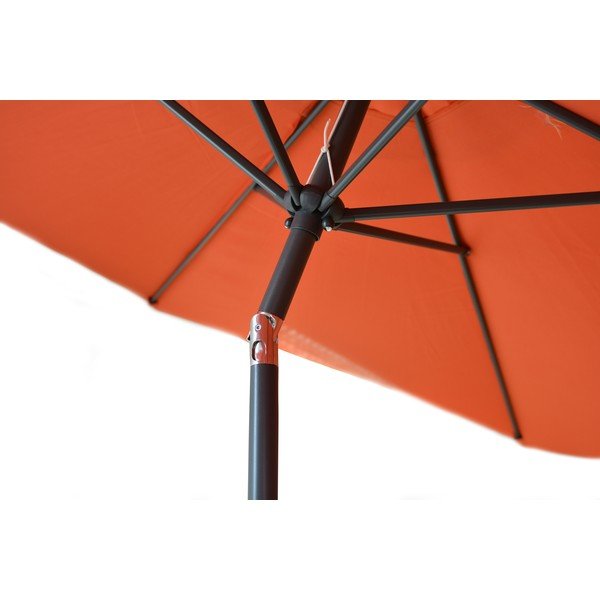 Pomarańczowy parasol ogrodowy ø 300 cm – Rojaplast-image-1