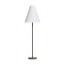 Brązowa lampa stojąca z tekstylnym kloszem (wysokość 153 cm) Navat – Kave Home