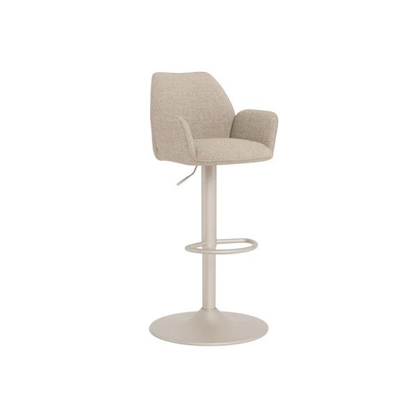 Beżowy tapicerowany hoker (wysokość siedziska 64 cm) Glenda – Actona