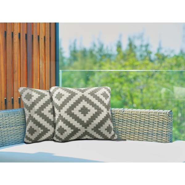 Poduszka zewnętrzna z tworzywa z recyklingu Green Decore Ava, 45x45 cm-image-3