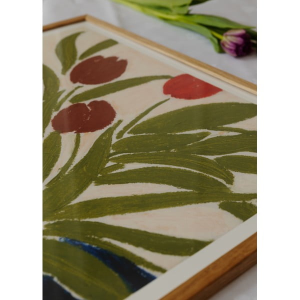 Plakat 70x50 cm Tulips in a Blue Vase – Anine Cecilie Iversen – The Poster Club-image-2