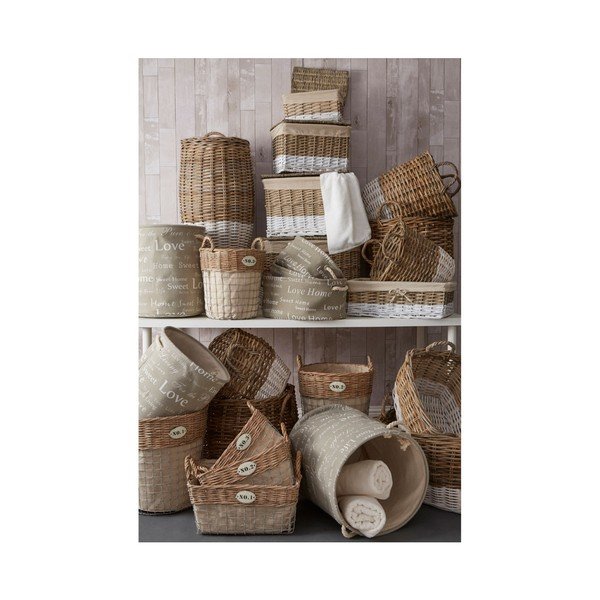 Zestaw 3 owalnych koszyków Premier Housewares English Words-image-1
