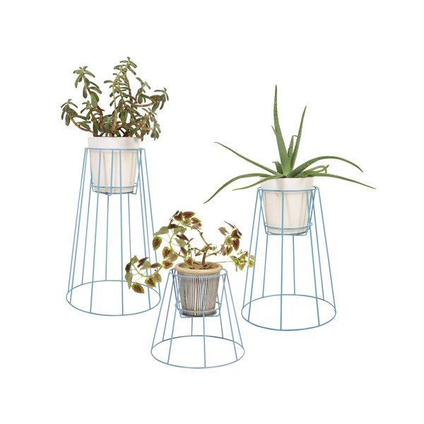 Niebieski kwietnik OK Design Cibele, wys. 30 cm-image-2